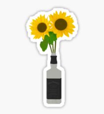 Sunflowers in the Jack Daniel's - Design Sticker