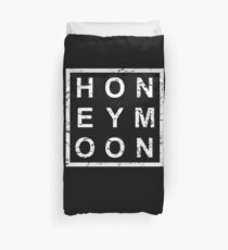 Stylish Just Married Honeymoon Duvet Cover