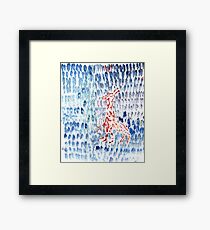 staying there along Framed Print