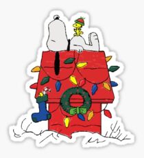 Christmas Snoopy Sticker