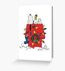 Christmas Snoopy Greeting Card