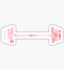 pink marble weight Sticker