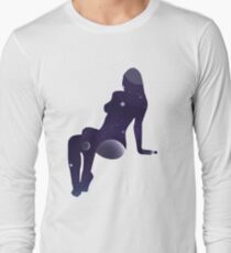 Woman Silhouette Long Sleeve T-Shirt