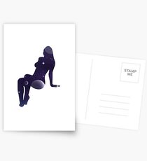 Woman Silhouette Postcards