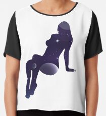 Woman Silhouette Chiffon Top