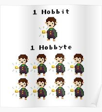 Bit byte pun design :D Poster