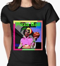 Pizza Ball ERIC ANDRE Women's Fitted T-Shirt