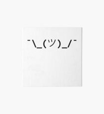 Shrug ASCII - Funny Emoji Sticker T-Shirt Pillow Art Board