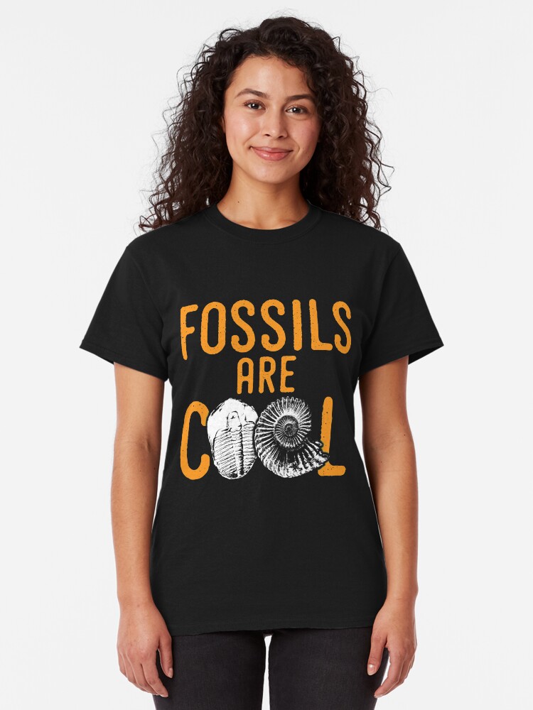 "Fossil tshirt saying fossils are cool ideal paleontology gift idea