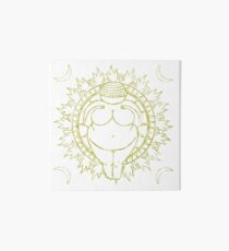 Venus of Willendorf Gold Mandala Art Board