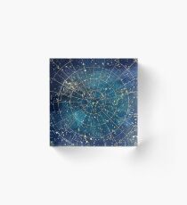 Sternkarte :: Lichter der Stadt Acrylblock