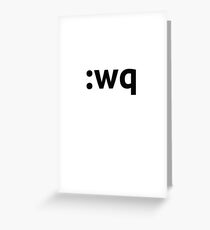Command :WQ - Cool Ubuntu Linux Sticker T-Shirt Pillow Greeting Card