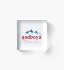 SAD EVIAN WASSER-Logo Acrylblock