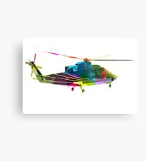 Colorful Helicopter Metal Print