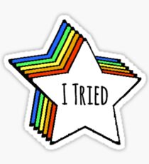 I Tried Star Sticker