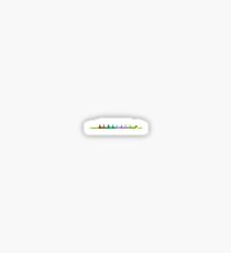 Colorful Eighth Rowing Boat Sticker