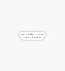 der amerikanische Traum ist kein Handzettel Sticker