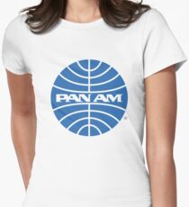 Pan Am Tshirt - Defunct Airline Company Logo - Airline Memorabilia - Retro Company Logo - Retro Tshirt Women's Fitted T-Shirt