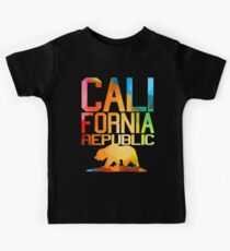 Vivid California Republic Bear Kids Tee