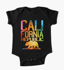 Vivid California Republic Bear One Piece - Short Sleeve