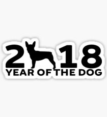 Boston Terrier 2018 Year of the Dog Sticker