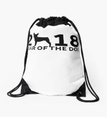 Boston Terrier 2018 Year of the Dog Drawstring Bag