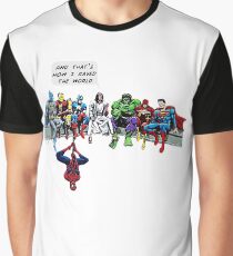 That's How I Saved The World Jesus Superheros Christian T-Shirt Graphic T-Shirt