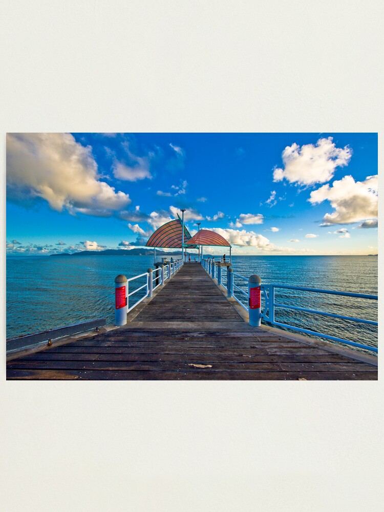 Alternate view of The Strand Jetty Townsville. Photographic Print