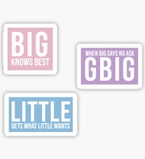 Little, Big & GBig Sticker