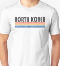 Vintage 1980s Style North Korea T Shirt Unisex T-Shirt
