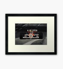 Ayrton Senna. Mclaren MP4/5B Framed Print