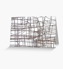 iron sketching Greeting Card