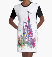 Princess Castle Graphic T-Shirt Dress