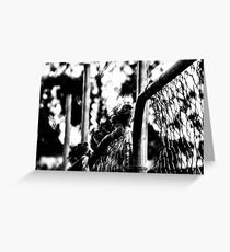 Sparrow Fence Greeting Card