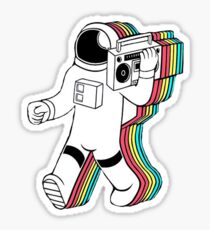 rainbow astronaut Sticker