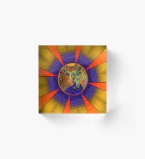 Royal Mystery with Sunset Acrylic Block