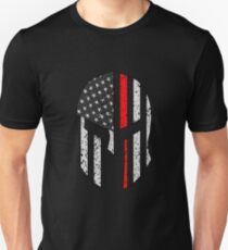 Thin Red Line Firefighter Helmet Unisex T-Shirt