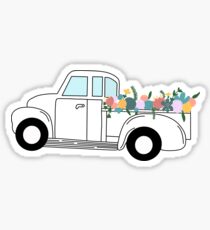 Floral Truck Sticker