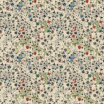 Artwork thumbnail, Medieval floral pattern – State Library Victoria by StateLibraryVic