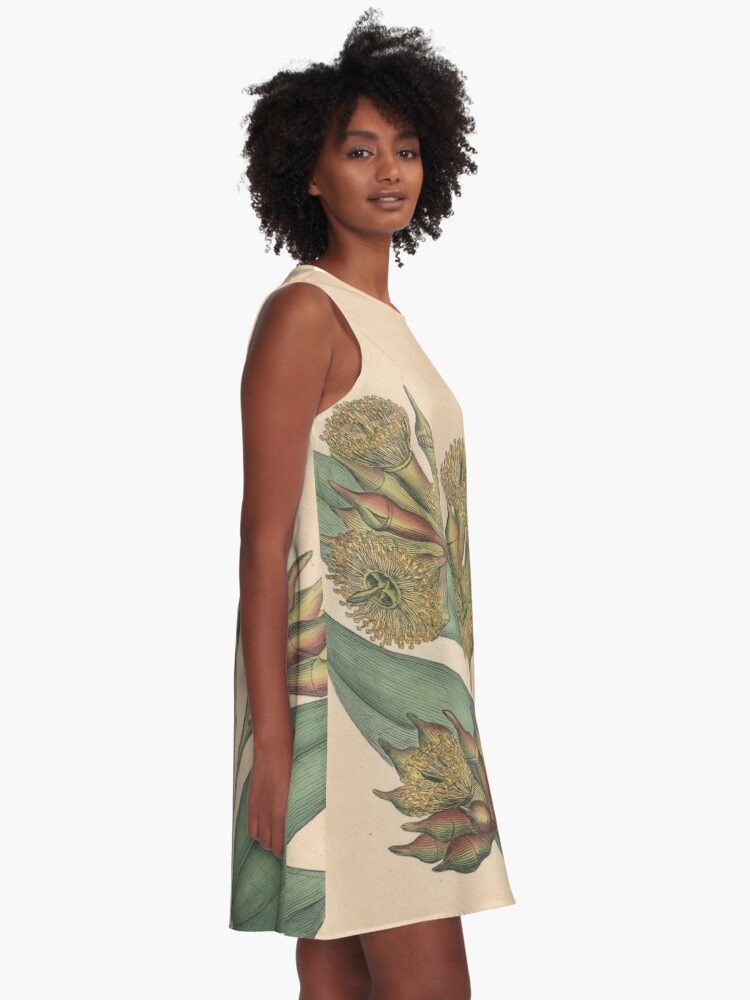 Alternate view of Botanical illustration: Eucalyptus robusta – State Library Victoria A-Line Dress