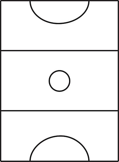 Printable Netball Court