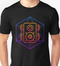 Trippy Psychedelic Rave | Speaker Sacred Geometry Unisex T-Shirt