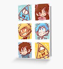 Gravity Falls Icons Greeting Card