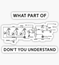 Funny Chemical Engineering T Shirt Sticker