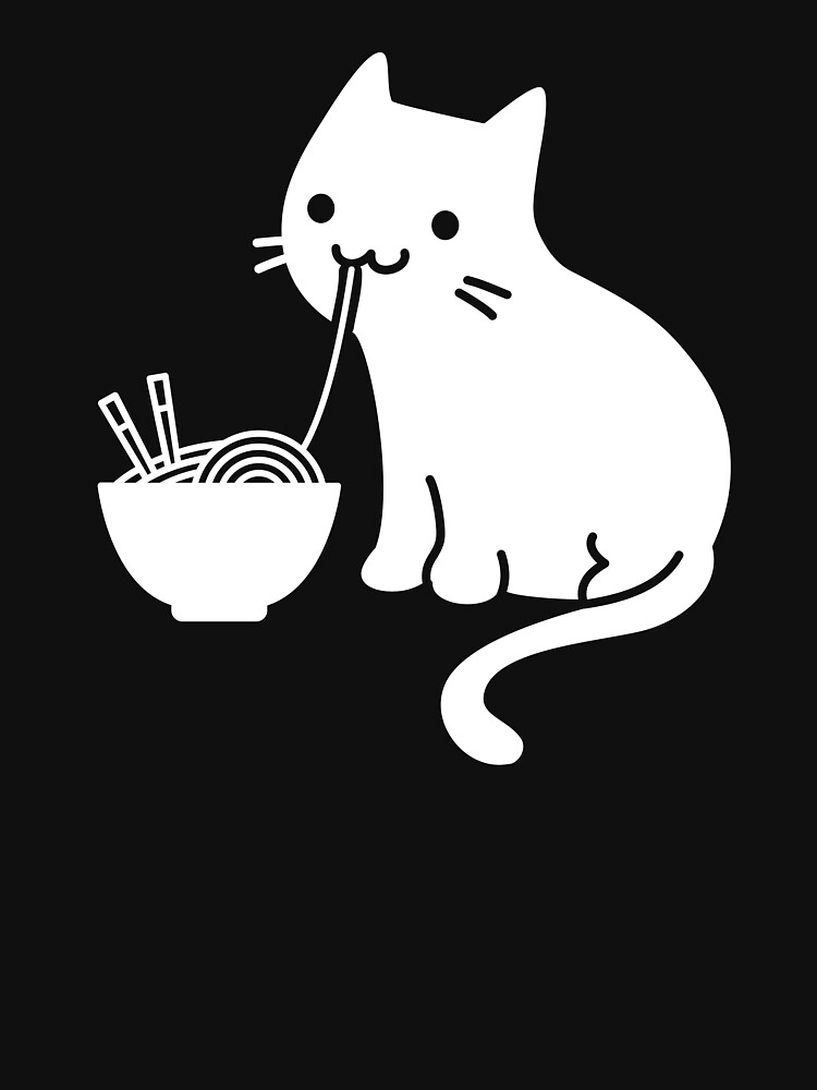 Nette Katze, die Ramen isst von ethandirks