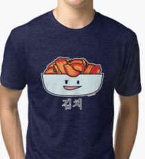 Happy Kimchi Kimchee Bowl Korean Cabbage pickled Tri-blend T-Shirt