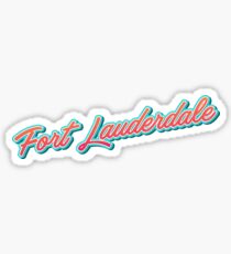 Fort Lauderdale Typography Sticker