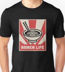 Retro japanische Art RAMEN LEBEN Poster Slim Fit T-Shirt