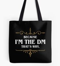 Bolsa de tela Porque soy el DM Game Master Quotes Tablet RPG