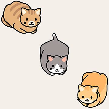 Cats doing the loaf | Sticker